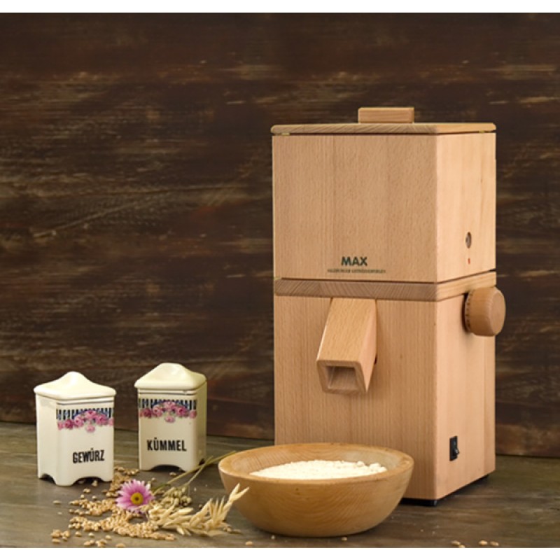 Max Special Grain Mill for Large Beans with Polished Stone