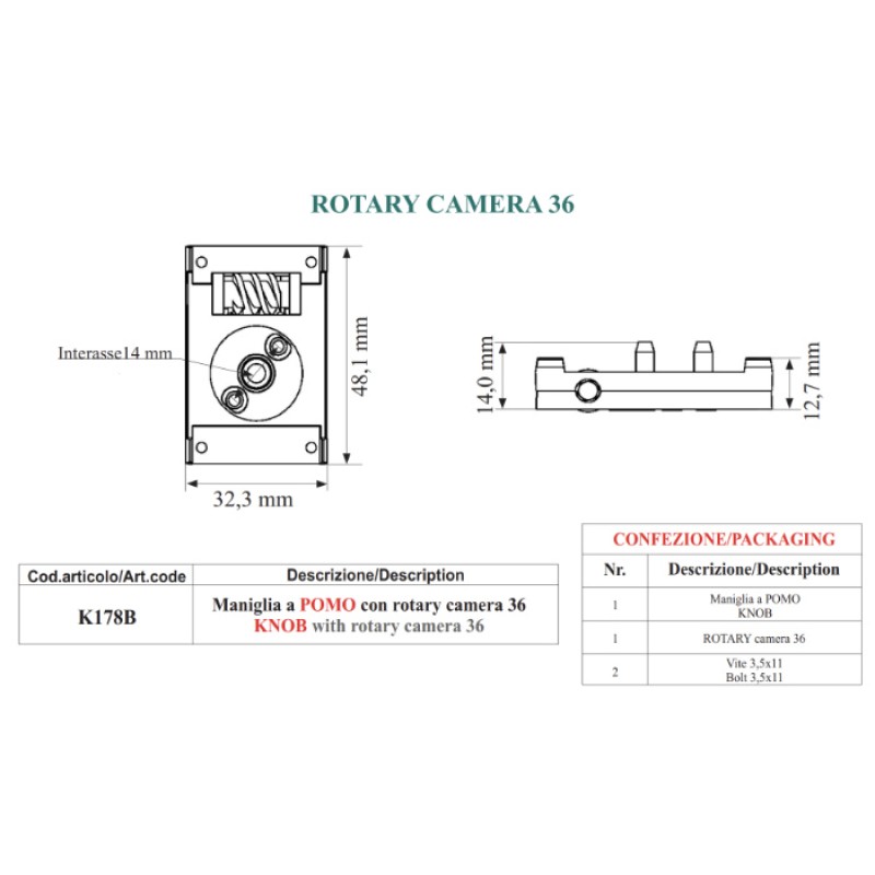 Shutters Opening Mechanism Pomo Europa TMS Rotary Camera