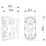 Switch Mechanism VIMAR LINEA 3000 Buttonless Sockets