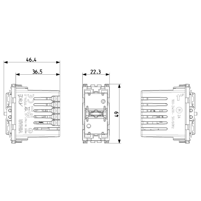 Connected Shutter Mechanism IoT 19594 Arké Vimar