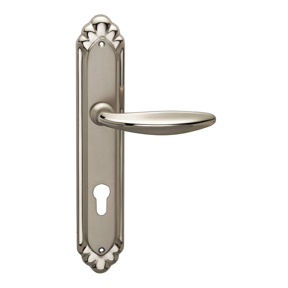 Milano Series Vintage forme Door Handle on Plate Frosio Bortolo Handmade in Italy