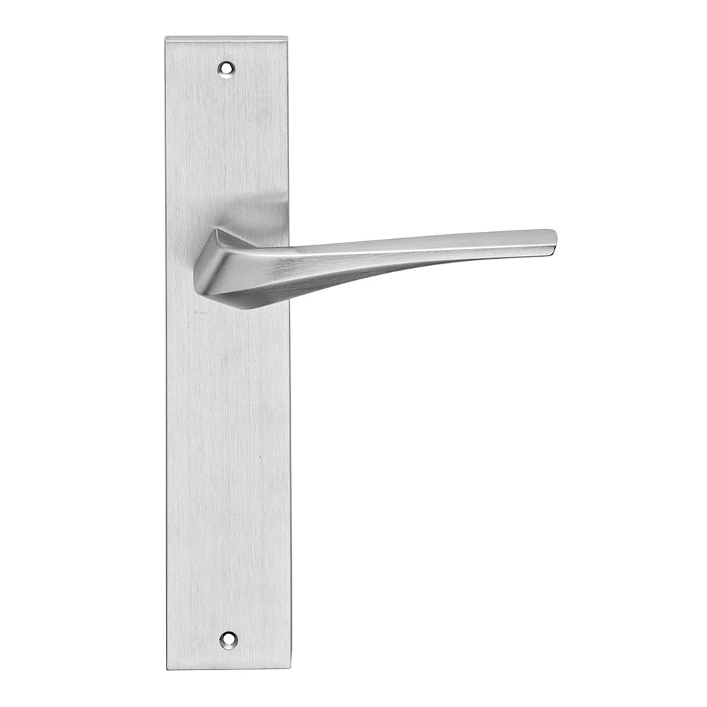 Minerva Series Fashion forme Door Handle on Plate Frosio Bortolo Contemporary Design