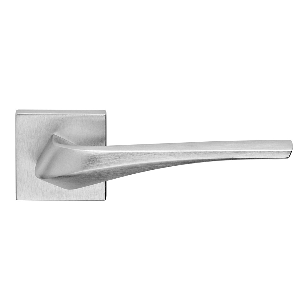 Minerva Series Fashion forme Door Handle on Square Rosette Frosio Bortolo Contemporary Design