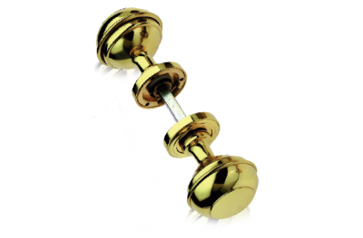 Mod 800 Pair of Brass Knobs Ø60 Diameter for Door PFS Pasini