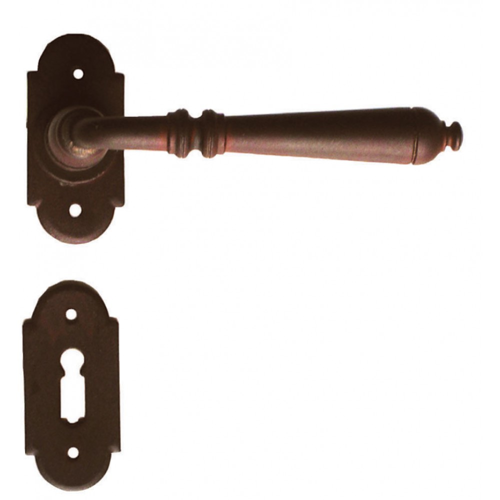 Moscow 2 Galbusera Door Handle with Rosette and Escutcheon Plate