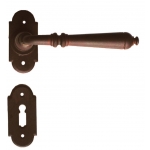 Moscow 2 Galbusera Door Handle with Rosette and Escutcheon Plate