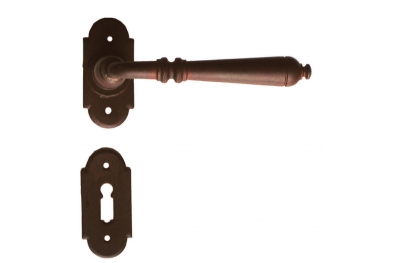 Moscow 2 Galbusera Door Handle with Rosette and Escutcheon Plate