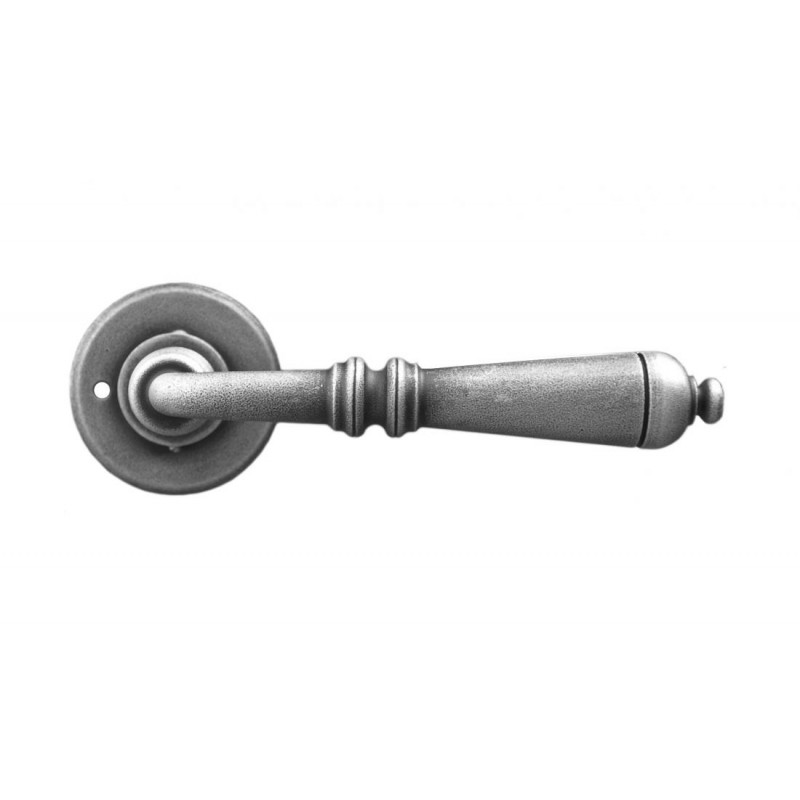 Round Moscow Galbusera Door Handle with Rosette and Escutcheon Plate