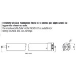 Tubular Motor Ø50 NERO-ST for Rolling Shutters with Mechanical Limit Switch