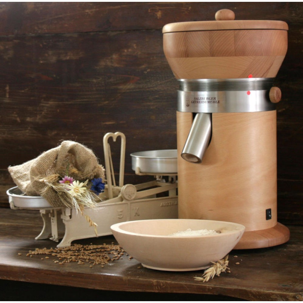 MT18 Grain Mill with Natural Granite and Beech Wood