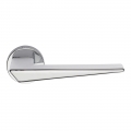 Naxos Series Fashion forme Door Handle on Round Rosette Frosio Bortolo Essential Lines