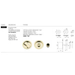 Round Flush Pull for Sliding Door Arieni 94/SP Ø58 Kit with Lock