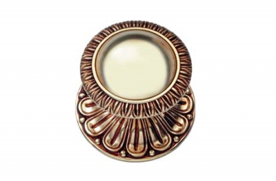 Ninfa 1540 PT Door Knob by Linea Calì in Baroque Rococò Style Made in Italy