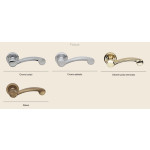 Nota Linea Calì Brass Door Handle Italian Classic Harmony