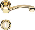 Nota Linea Calì Brass Door Handle Italian Classic Harmony