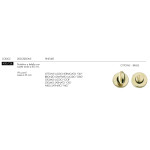 Bathroom WC Privacy Turn and Release Arieni 400/CBL Round Rose Ø45