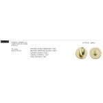 Arieni 400/CBP Bathroom Door Privacy Turn Round Rose Ø50 mm