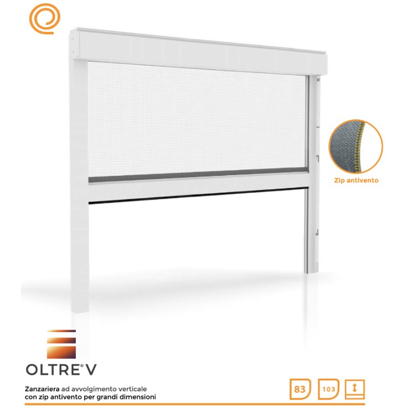 Oltre V Effezeta Vertical Blackout Mosquito Net for Large Dimensions