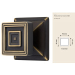 Opera Linea Calì Pull Knob with Rosette Vintage Neoclassical