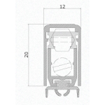 Draft Excluder for Doors Comaglio 1700 Mini Pressure Series Various Sizes