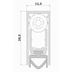 Draft Excluder for Doors Comaglio 420 Cheap Series Various Sizes