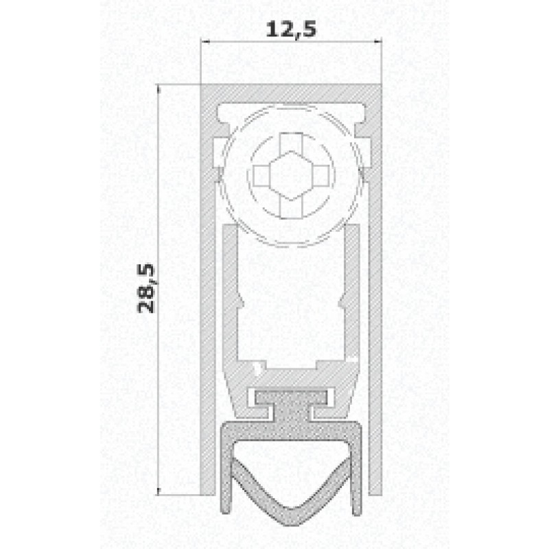 Draft Excluder for Doors Comaglio 420 Cheap Series Various Sizes