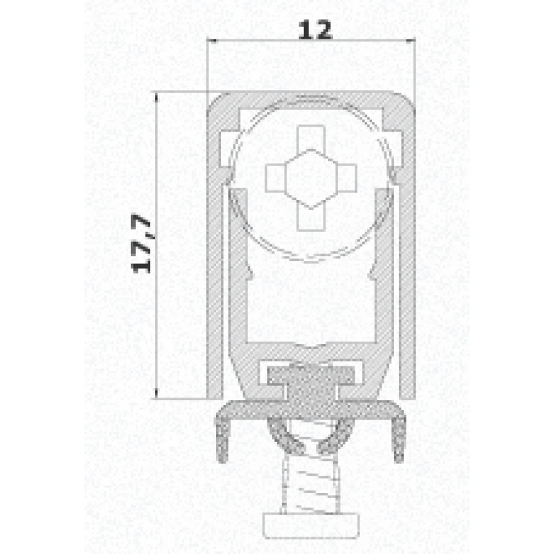 Draft Excluder for Doors Comaglio 470 Mini Cheap Series Various Sizes