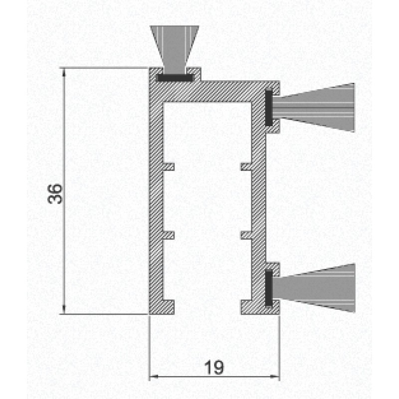 Draft Excluder for Blind Comaglio 1151 Comax Series Various Sizes and Colours
