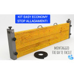 Economical Flood Barrier Kit in Wood and Aluminum Complete Set