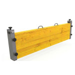 Economical Flood Barrier Kit in Wood and Aluminum Complete Set