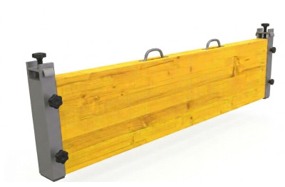 Economical Flood Barrier Kit in Wood and Aluminum Complete Set