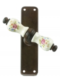 Paris Galbusera Porcelain and Iron Cremonese Window Handle