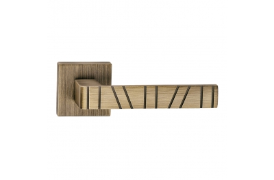 Paris Series Fashion forme Door Handle on Square Rosette Frosio Bortolo With Stripes Pattern