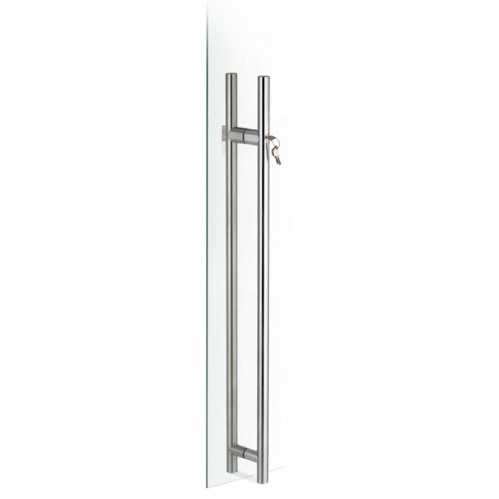 pba 200C-Y Pull Handle with Lock in Stainless Steel AISI 316L