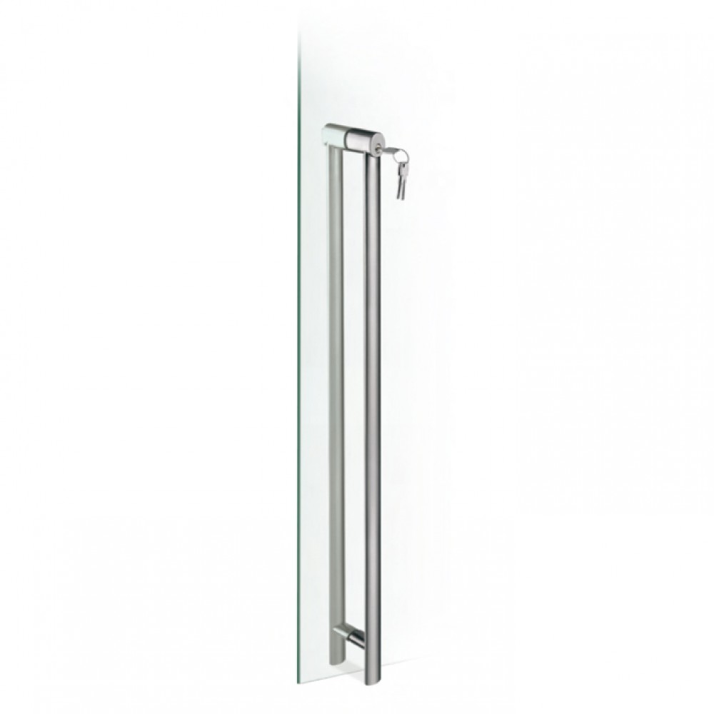pba 200C-Y Pull Handle with Lock in Stainless Steel AISI 316L