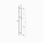 pba 200C Pull Handle with Lock in Stainless Steel AISI 316L