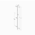 pba 200C Pull Handle with Lock in Stainless Steel AISI 316L