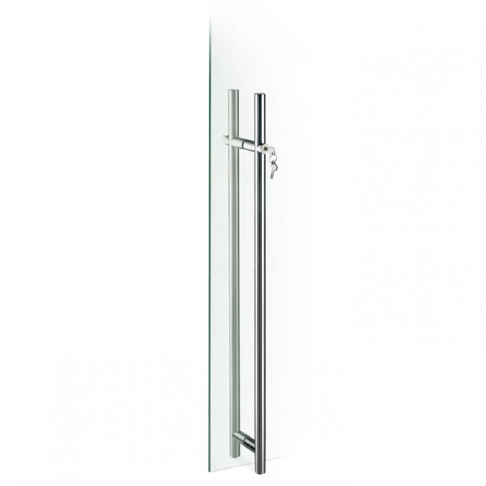 pba 200C Pull Handle with Lock in Stainless Steel AISI 316L