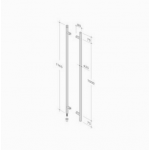 pba 200C-V Pull Handle with Lock in Stainless Steel AISI 316L