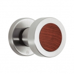 pba 2092.YOD Knob in Wood and Stainless Steel