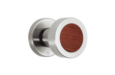 pba 2092.YOD Knob in Wood and Stainless Steel