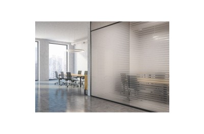 Striped Adhesive Window Film Reflectiv INT 245 with 45 mm lines