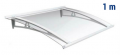 Newstyle Canopy NS-01 Transperent Roof 1,00m Overhang Royal Pat Newentry
