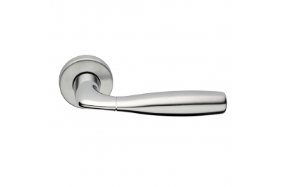 Philip 2 Series Basic forme Door Handle on Round Rosette Frosio Bortolo Ergonomic Shape