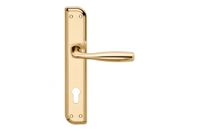 Philip Series Basic forme Door Handle on Irregolar Plate Frosio Bortolo Classic Style