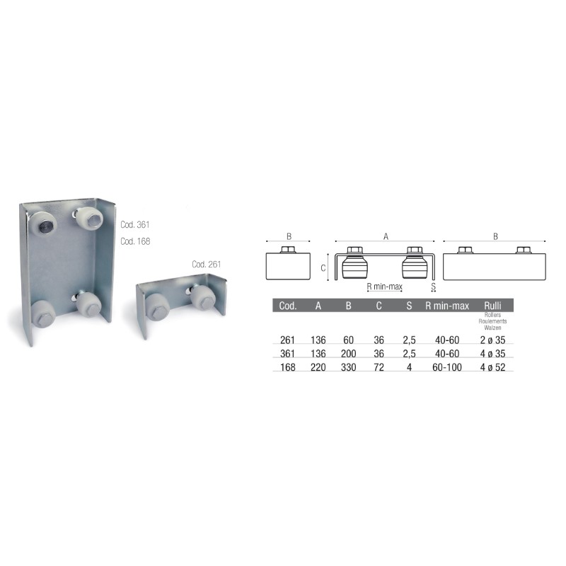 Guide Plate to be Welded for Sliding Gate Brevetti Adem