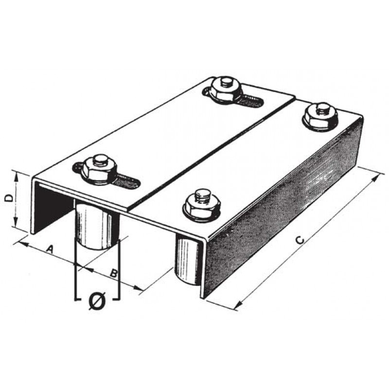 Regulating Guide 4 Rollers for Sliding Gate IBFM