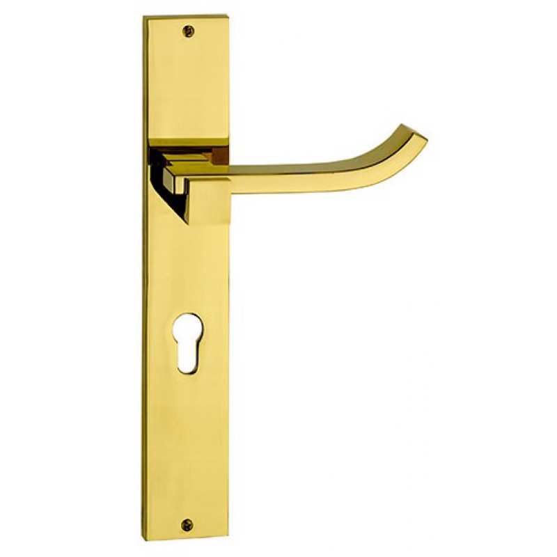 Plus Up Brass Door Handle on Plate Fashion Line PFS Pasini