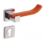 Plus Up Corian Mandarin Door Handle on Square Rosette Fashion Line PFS Pasini