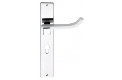 Plus Up Corian White Door Handle on Plate Fashion Line PFS Pasini